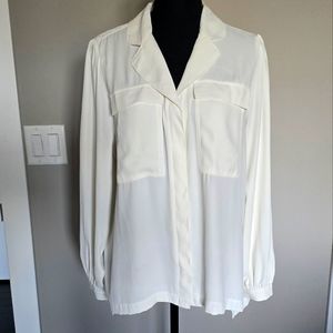 White House Black Market blouse, ivory medium